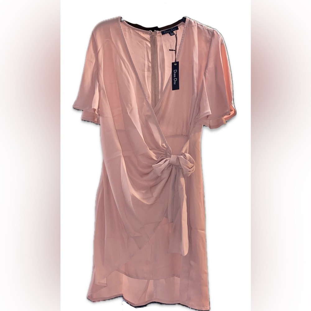 Asymmetrical wrap dress